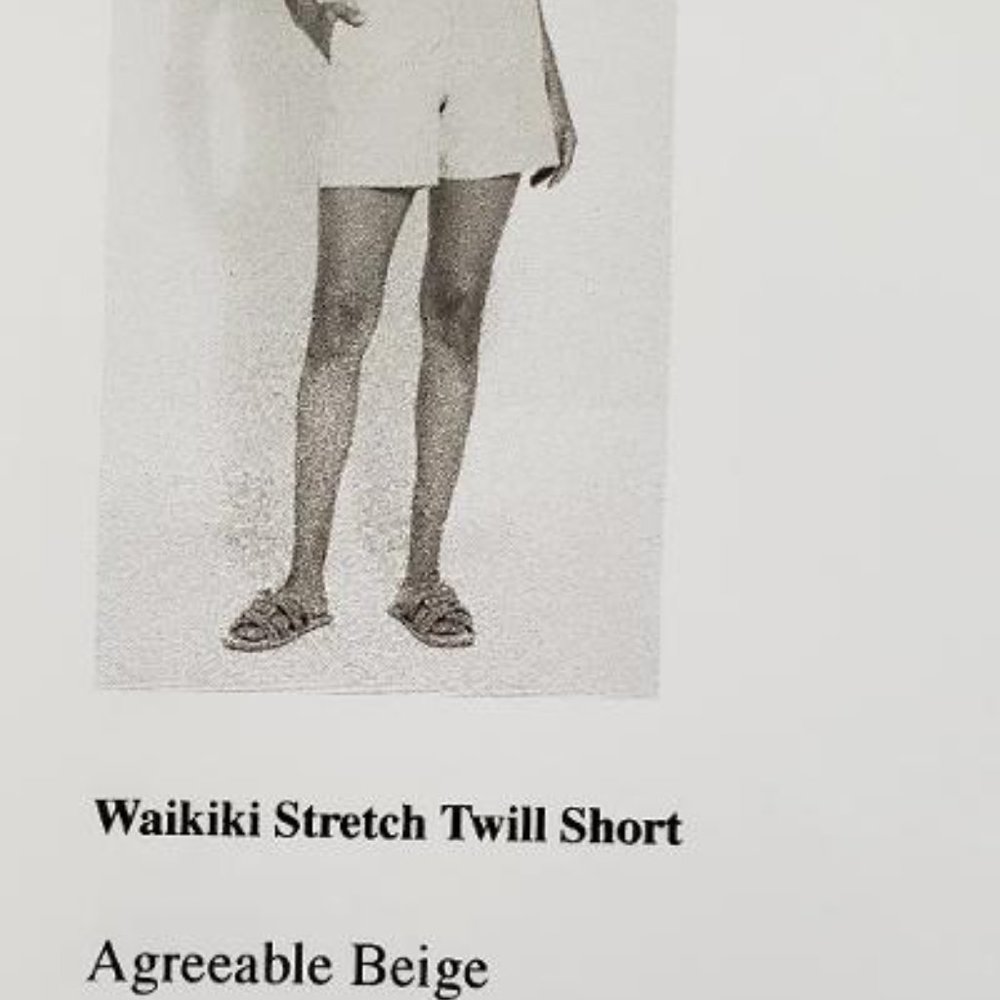 Lysse New York/Brand New/NWT Agreeable Beige Waikiki Stretch Twill Short /Med
